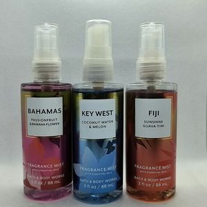 3 bbw DISCONTINUED Summer Fragrance Mist travel size